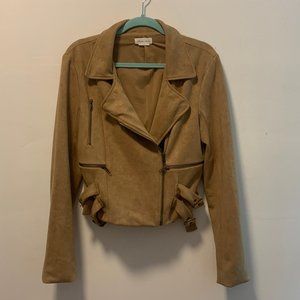 Lovers + Friends Suede Moto Jacket